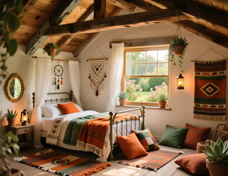 Boho Attic Bedroom