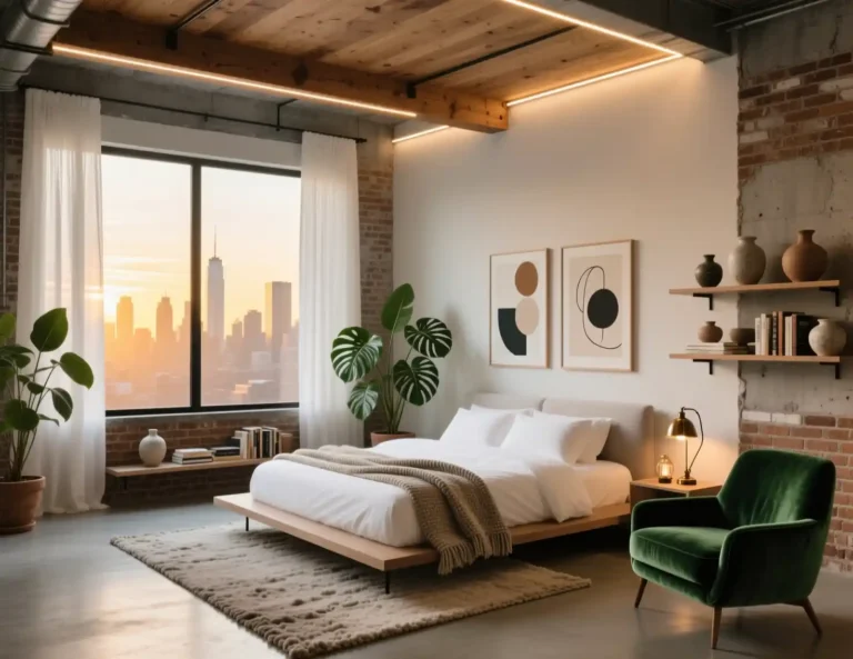 Aesthetic Loft Bedroom