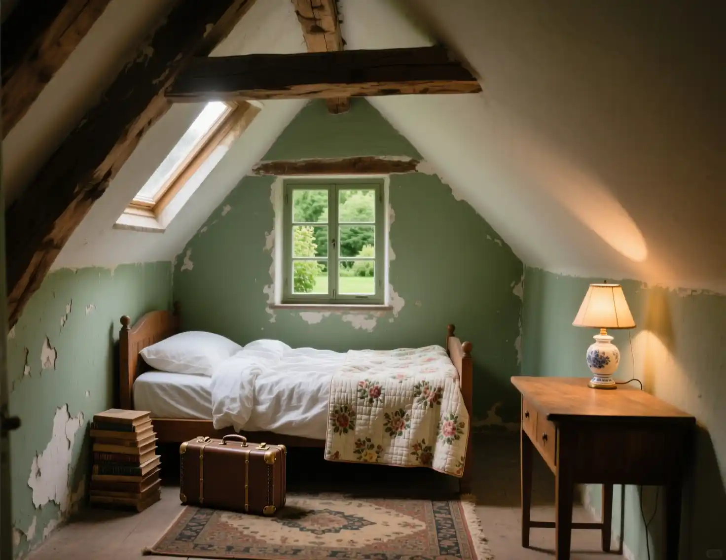 Tiny Attic Bedroom