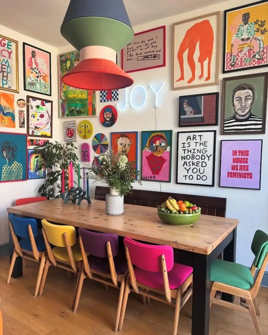 Mix & Match Colorful Dining Chairs