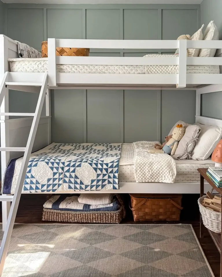 Genius Twin Bunk Bed Ideas for Sharing a Small Bedroom Between Siblings
